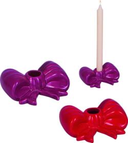 Kolli: 4 Candle holder  bow Let's have a party!