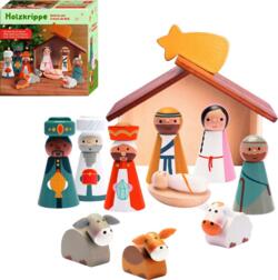Kolli: 1 Wooden nativity scene   Joyful Christmas