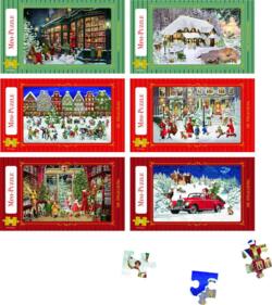 Kolli: 24 Mini puzzle  Festive Christmas