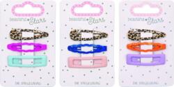Kolli: 18 Hair clips leo, glitter & matt Wonderful Presents
