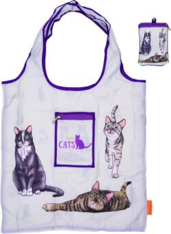 Kolli: 6 Foldable bag I love cats I love cats & dogs