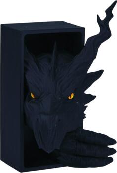 Kolli: 1 Book nook / bookend black dragon  Passion for Pages
