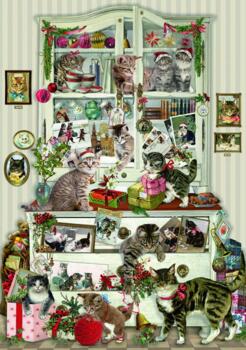 Kolli: 1 Puzzle Christmas magic on four paws (1000pcs)  Christmas Puzzles