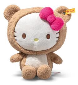 Kolli: 2 Hello Kitty in a Teddy bear costume, beige