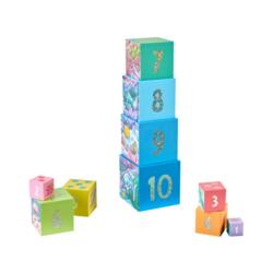 Kolli: 2 Rainbow Fish Glitter Stacking Tower