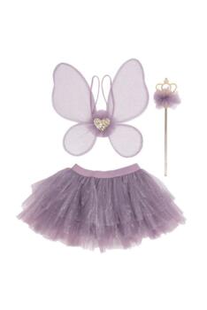Kolli: 2 Royal Fairy Princess Skirt with Wings & Wand, Purple, SIZE US 4-6