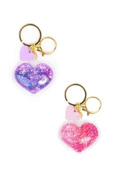 Kolli: 6 Boutique Sparkle Swirl Bag Charm, 2 styles assorted