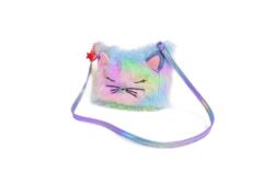 Kolli: 2 Rainbow Furry Kitty Purse