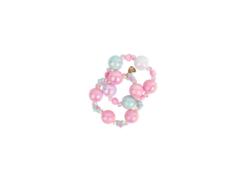 Kolli: 6 Stars and Hearts Bobble Bracelet Set (2 pcs)
