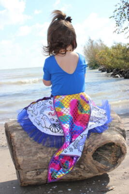 Kolli: 2 Colour-a-Skirt, Mermaid, SIZE US 4-6