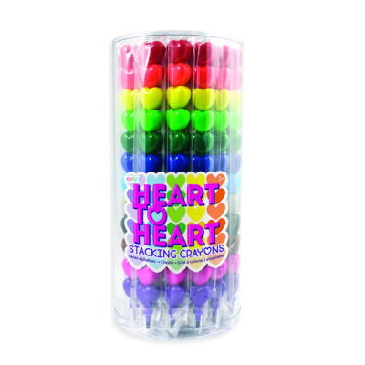 Kolli: 1 Heart to Heart Stacking Crayons - 24 pack