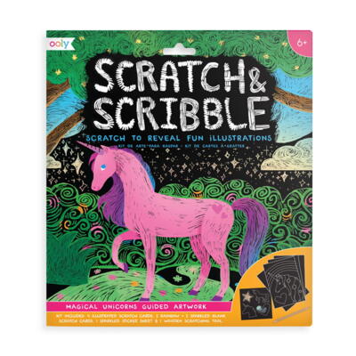 Kolli: 1 Scratch & Scribble - Magical Unicorns