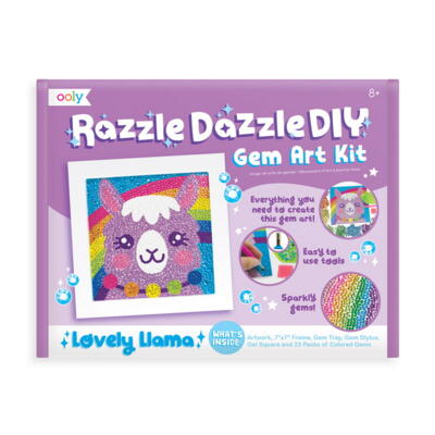 Kolli: 1 Razzle Dazzle D.IY. Gem Art Kit: Lovely Llama