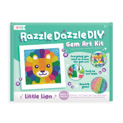 Kolli: 1 Razzle Dazzle D.IY. Gem Art Kit: Lil' Lion