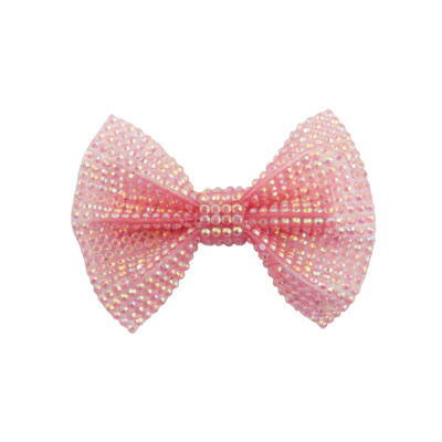 Kolli: 6 Boutique Pink Gem Bow Hairclip