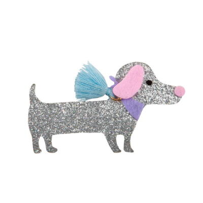 Kolli: 6 Boutique Dachshund Hairclip, 2 styles assorted