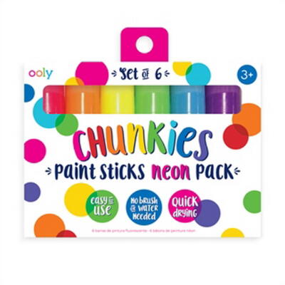 Kolli: 12 Chunkies Paint Sticks - Neon - Set of 6