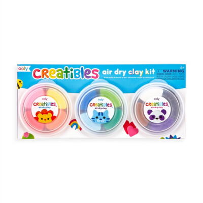Kolli: 6 Creatibles Air Dry Clay Kit - 13 Pc Set