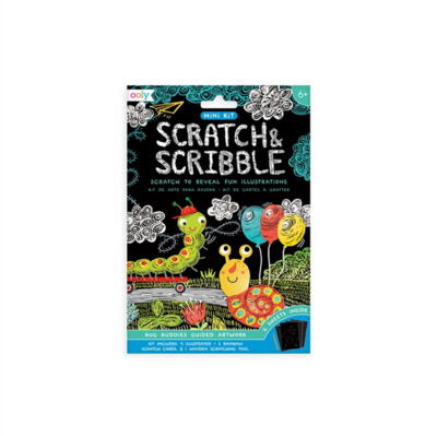 Kolli: 12 Mini Scratch & Scribble Art Kit - Bug Buddies