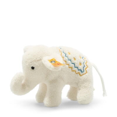Kolli: 3 Little elephant with rattle, white