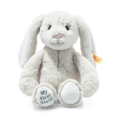 Kolli: 2 My first Steiff Hoppie rabbit, light grey