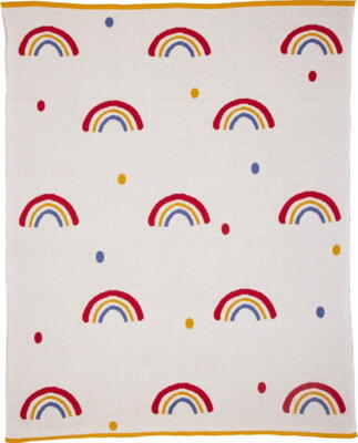 Kolli: 1 Knitted blanket rainbow (80x100cm)