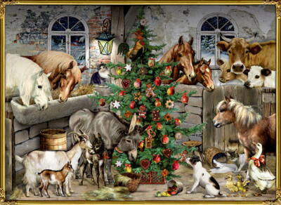 Kolli: 1 Nostalgic Christmas at the stable Advent Calendar