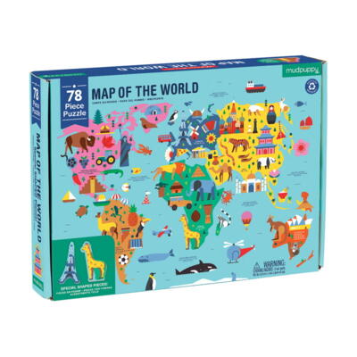 Kolli: 2 78 pcs Geography Puzzle/Map of the World