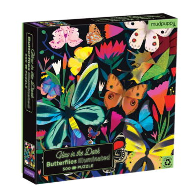 Kolli: 2 500 pcs Glow in Dark Puzzle/Butterflies Illuminated