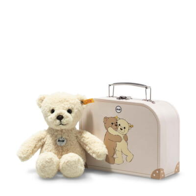 Kolli: 1 Mila Teddy bear in suitcase, beige