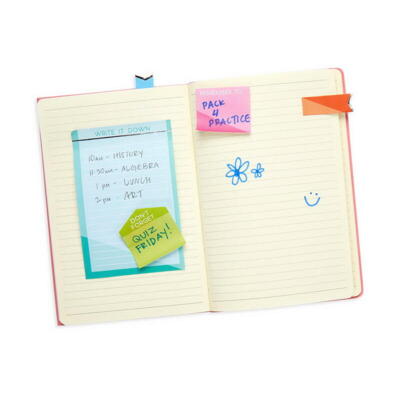 Kolli: 1 Side notes sticky tab note pad - color write