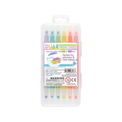 Kolli: 1 Dual liner double-ended neon highlighters