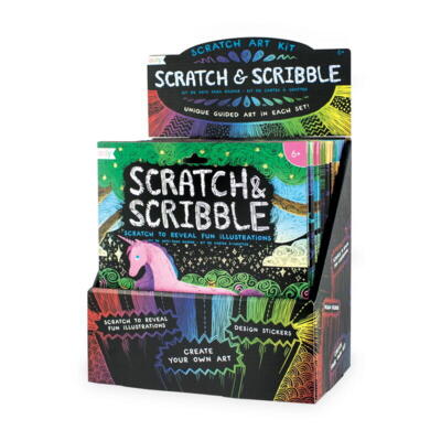 Kolli: 1 Scratch & Scribble - Display - Empty (free when filled with 24 pcs)