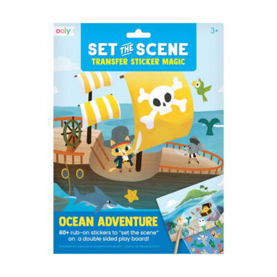 Kolli: 1 Set the scene transfer stickers - Ocean adventure
