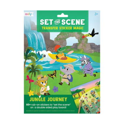 Kolli: 1 Set the Scene Transfer Stickers - Jungle Journey