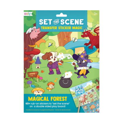 Kolli: 1 Set the scene transfer stickers - magical forest