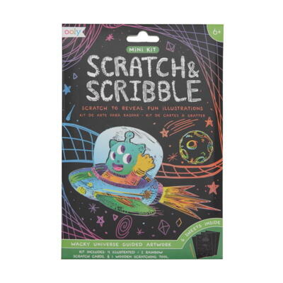 Kolli: 12 Mini Scratch & Scribble - Wacky Universe