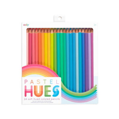Kolli: 6 Pastel Hues Colored Pencils - Set of 24