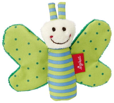 Kolli: 3 Grasp toy butterfly green Kinderbunt