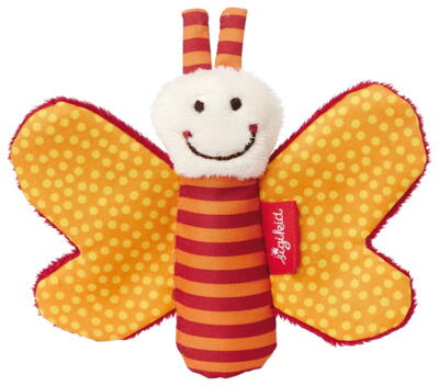Kolli: 3 Grasp toy butterfly orange Kinderbunt