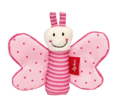 Kolli: 3 Grasp toy butterfly pink Kinderbunt