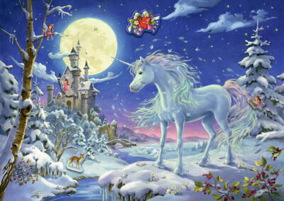 Kolli: 3 Unicorn in the Haunted Forest - Sticker Advent Calendar