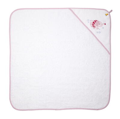 Kolli: 1 Hooded bath towel pink