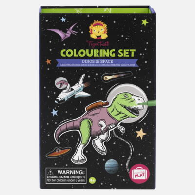 Kolli: 5 Colouring Set - Dinos In Space