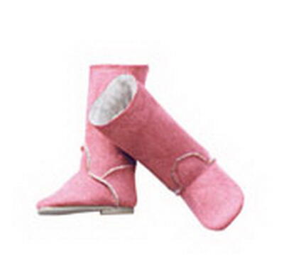 Kolli: 2 Boots, pink felt, 42/50 cm