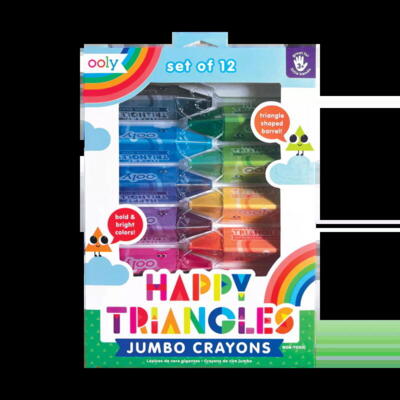 Kolli: 1 Happy Triangles Jumbo Crayons
