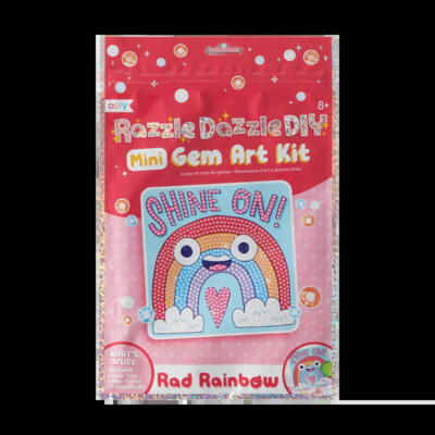 Kolli: 1 Razzle Dazzle D.I.Y. Mini Gem Art Kit: Rad Rainbow