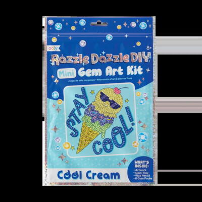 Kolli: 1 Razzle Dazzle D.I.Y. Mini Gem Art Kit: Cool Cream