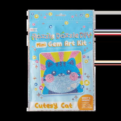 Kolli: 1 Razzle Dazzle D.I.Y. Mini Gem Art Kit - Cutesy Cat