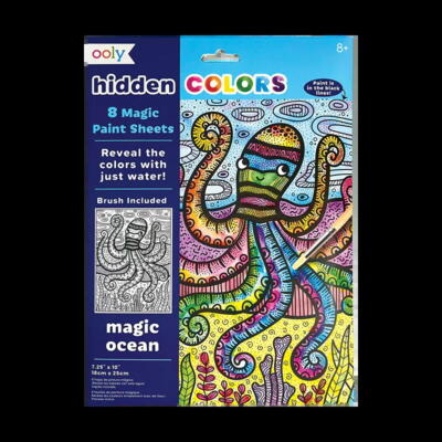 Kolli: 1 Hidden Colors Magic Paint Sheets - Magic Ocean